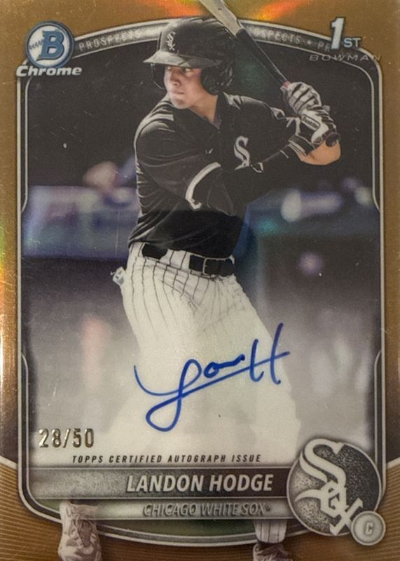 2025 Bowman Draft #CPA-LHO Chrome Prospect Auto - Gold Refractor /50 (1st)