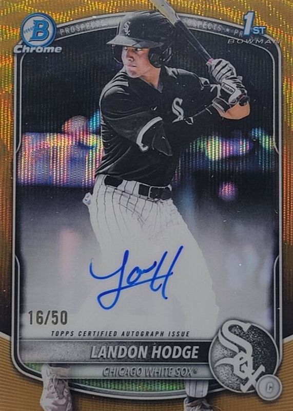 2025 Bowman Draft #CPA-LHO Chrome Prospect Auto - Gold Wave Refractor /50 (1st)