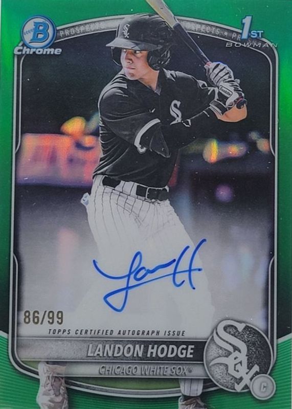 2025 Bowman Draft #CPA-LHO Chrome Prospect Auto - Green Refractor /99 (1st)