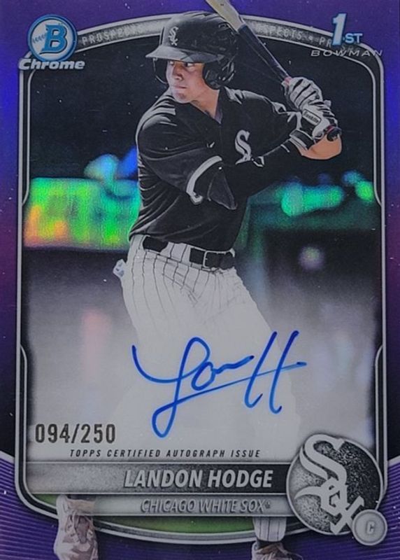 2025 Bowman Draft #CPA-LHO Chrome Prospect Auto - Purple Refractor /250 (1st)