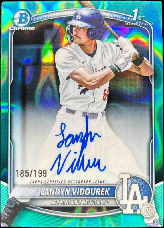 2025 Bowman Draft #CPA-LV Chrome Prospect Auto - Aqua Lava Refractor /199 (1st)