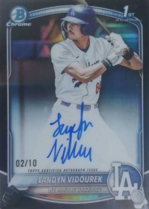 2025 Bowman Draft #CPA-LV Chrome Prospect Auto - Black Refractor /10 (1st)