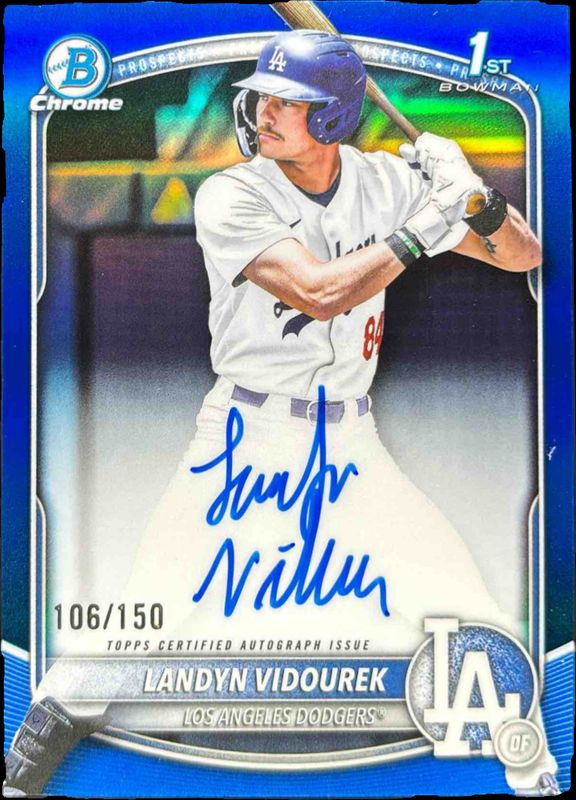 2025 Bowman Draft #CPA-LV Chrome Prospect Auto - Blue Refractor /150 (1st)