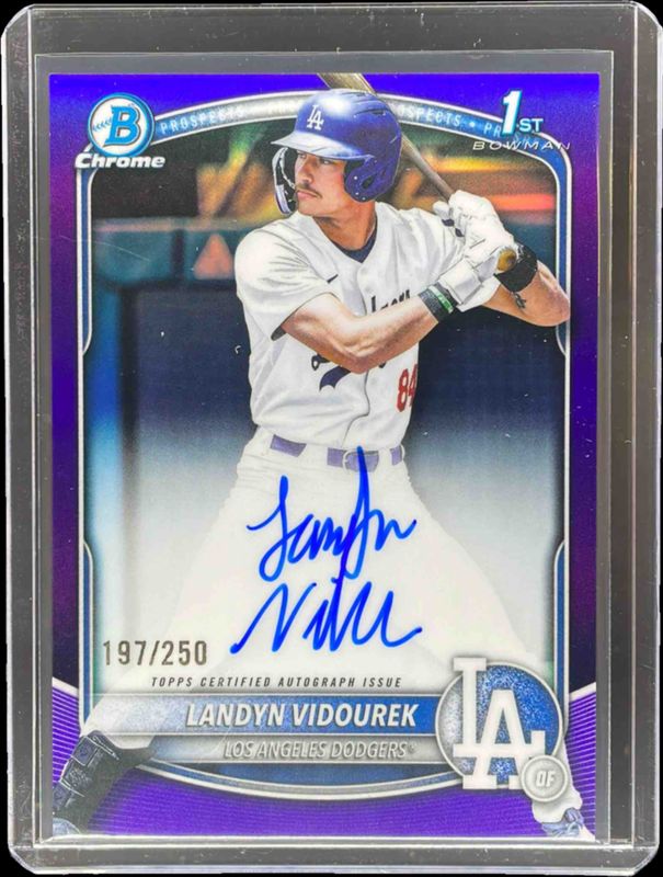 2025 Bowman Draft #CPA-LV Chrome Prospect Auto - Purple Refractor /250 (1st)