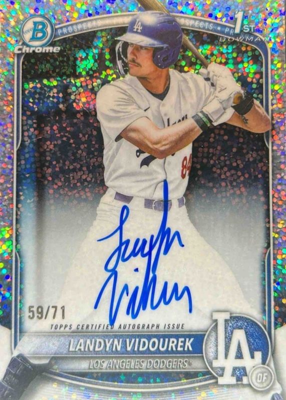 2025 Bowman Draft #CPA-LV Chrome Prospect Auto - Sparkle Refractor /71 (1st)