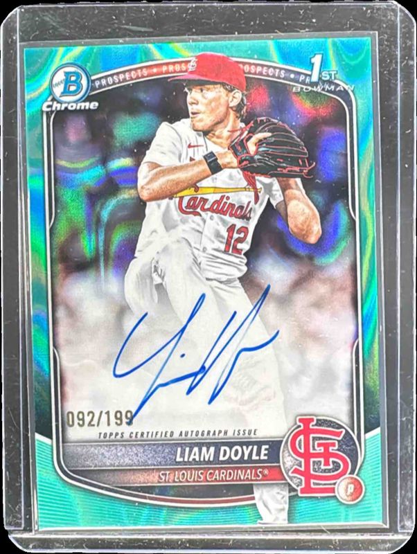 2025 Bowman Draft #CPA-LD Chrome Prospect Auto - Aqua Lava Refractor /199 (1st)