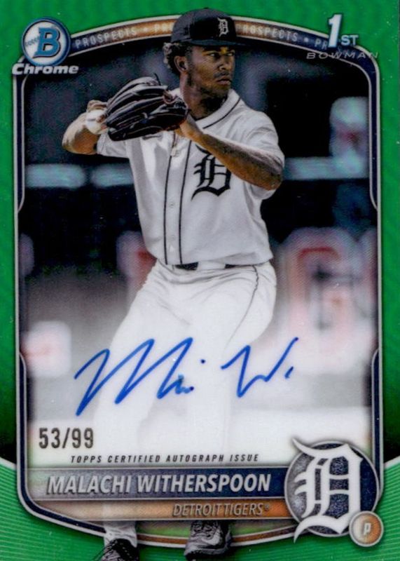 2025 Bowman Draft #CPA-MW Chrome Prospect Auto - Green Refractor /99 (1st)