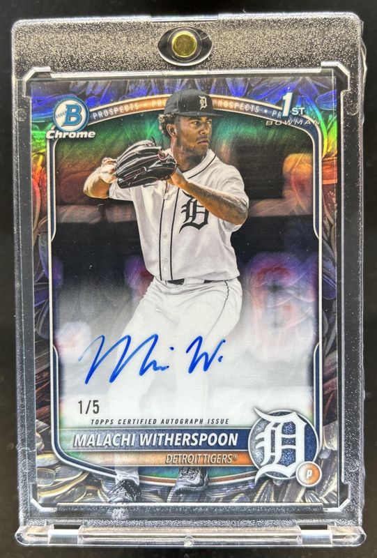 2025 Bowman Draft #CPA-MW Chrome Prospect Auto - Sunflower Seeds Refractor /5 (1st)