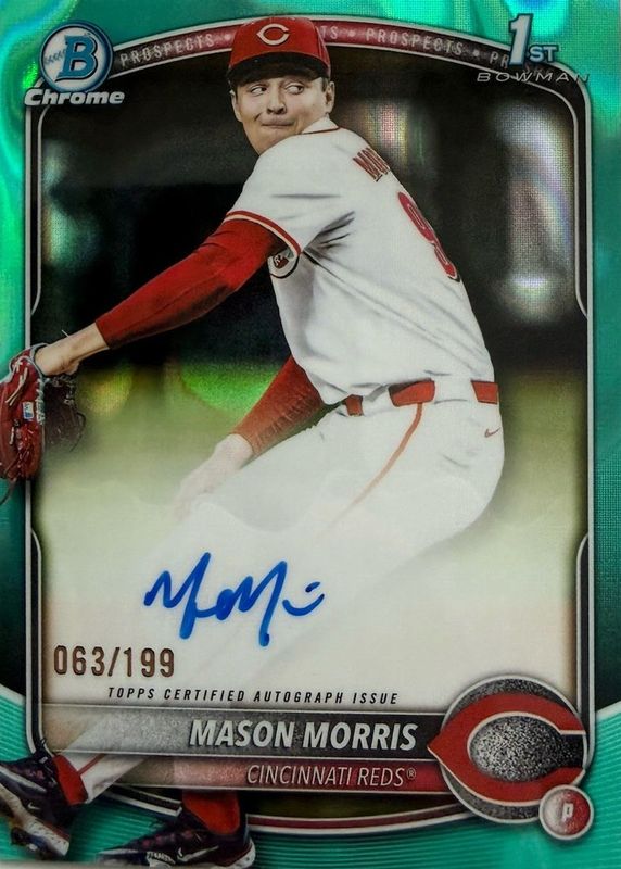 2025 Bowman Draft #CPA-MM Chrome Prospect Auto - Aqua Lava Refractor /199 (1st)