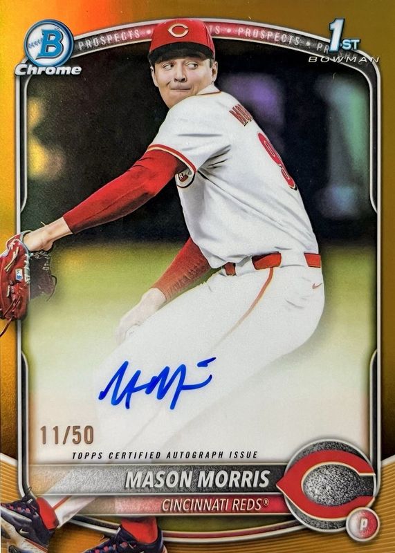 2025 Bowman Draft #CPA-MM Chrome Prospect Auto - Gold Refractor /50 (1st)