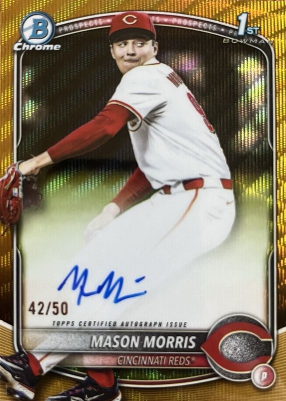 2025 Bowman Draft #CPA-MM Chrome Prospect Auto - Gold Wave Refractor /50 (1st)