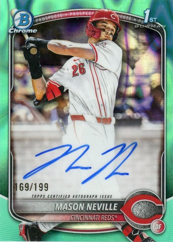 2025 Bowman Draft #CPA-MN Chrome Prospect Auto - Aqua Lava Refractor /199 (1st)