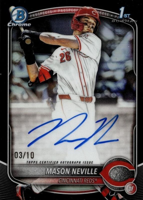 2025 Bowman Draft #CPA-MN Chrome Prospect Auto - Black Refractor /10 (1st)