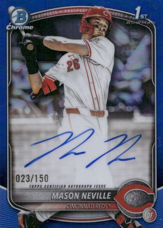 2025 Bowman Draft #CPA-MN Chrome Prospect Auto - Blue Refractor /150 (1st)
