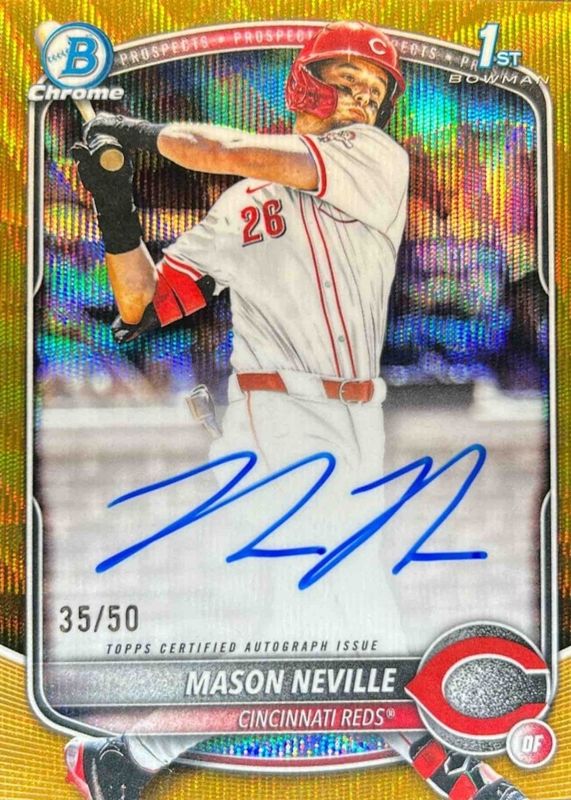 2025 Bowman Draft #CPA-MN Chrome Prospect Auto - Gold Wave Refractor /50 (1st)