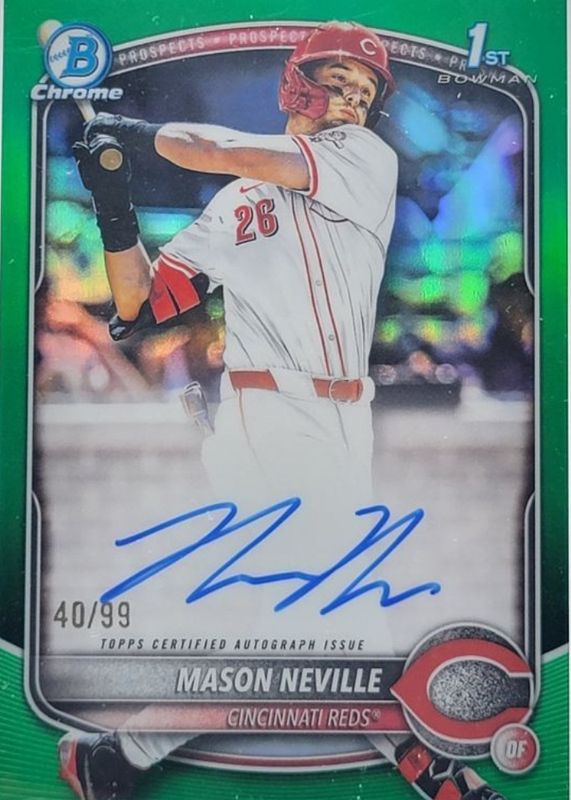 2025 Bowman Draft #CPA-MN Chrome Prospect Auto - Green Refractor /99 (1st)