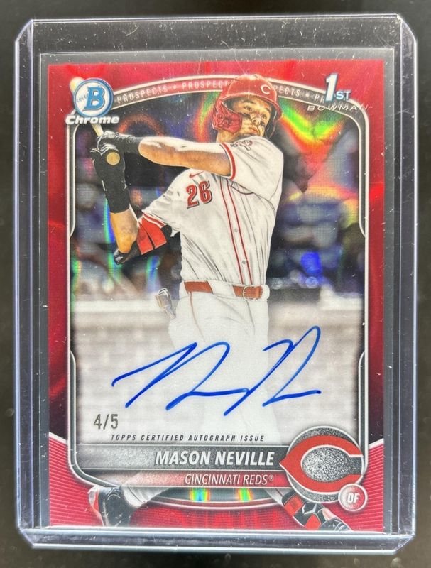 2025 Bowman Draft #CPA-MN Chrome Prospect Auto - Red Lava Refractor /5 (1st)