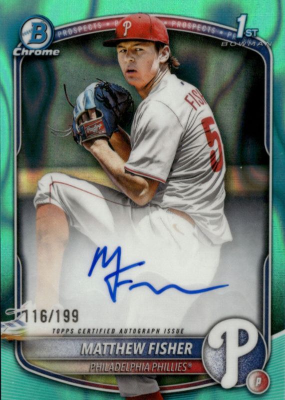 2025 Bowman Draft #CPA-MF Chrome Prospect Auto - Aqua Lava Refractor /199 (1st)