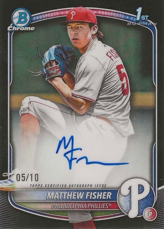 2025 Bowman Draft #CPA-MF Chrome Prospect Auto - Black Refractor /10 (1st)