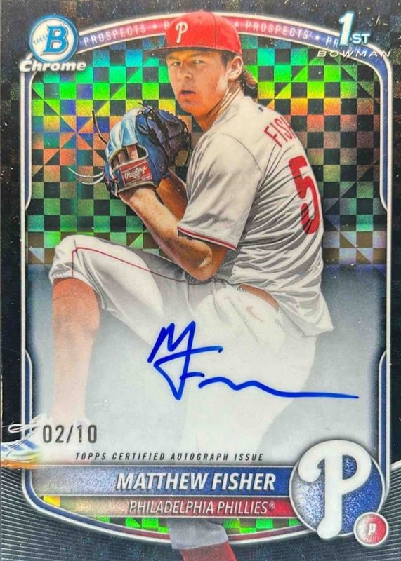 2025 Bowman Draft #CPA-MF Chrome Prospect Auto - Black X-Fractor /10 (1st)