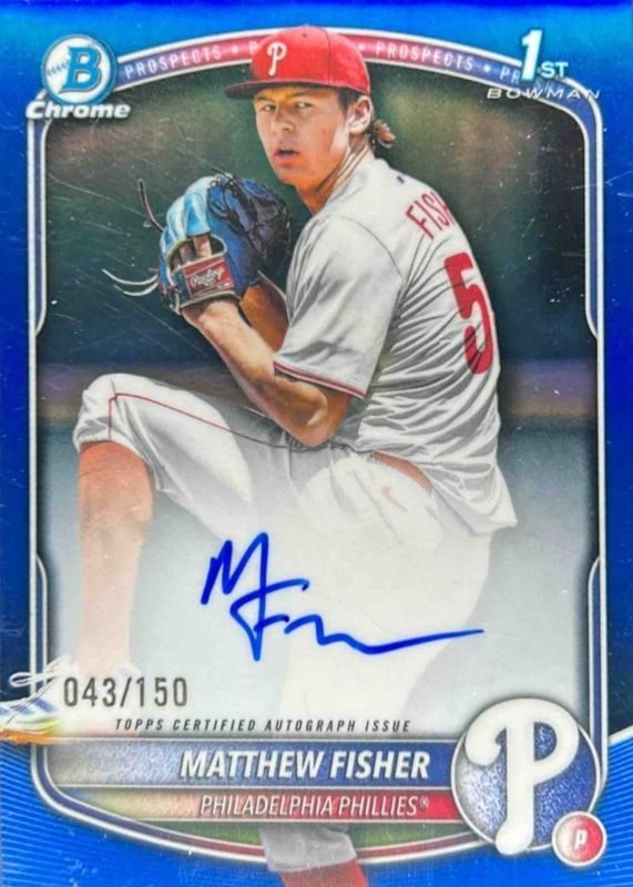 2025 Bowman Draft #CPA-MF Chrome Prospect Auto - Blue Refractor /150 (1st)