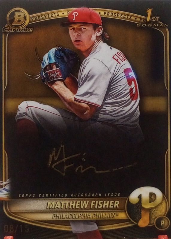 2025 Bowman Draft #CPA-MF Chrome Prospect Auto - Gold Ink /15 (1st)
