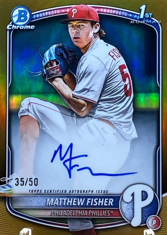 2025 Bowman Draft #CPA-MF Chrome Prospect Auto - Gold Refractor /50 (1st)