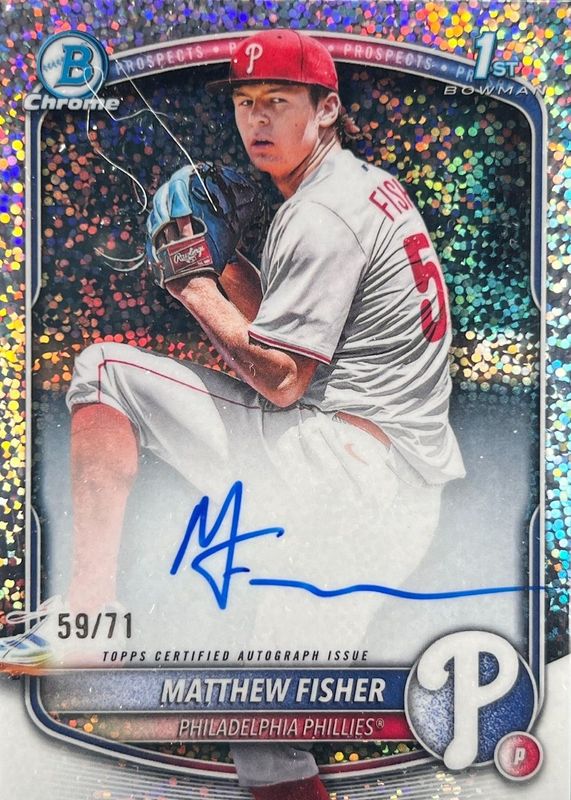 2025 Bowman Draft #CPA-MF Chrome Prospect Auto - Sparkle Refractor /71 (1st)