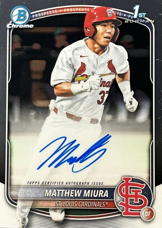 2025 Bowman Draft #CPA-MMI Chrome Prospect Auto (1st)