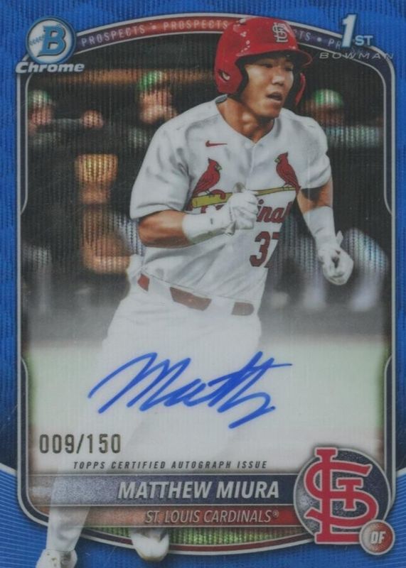 2025 Bowman Draft #CPA-MMI Chrome Prospect Auto - Blue Wave Refractor /150 (1st)