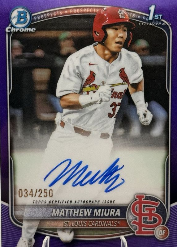 2025 Bowman Draft #CPA-MMI Chrome Prospect Auto - Purple Refractor /250 (1st)