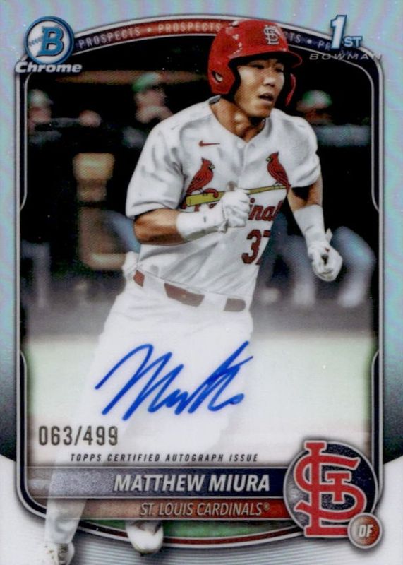 2025 Bowman Draft #CPA-MMI Chrome Prospect Auto - Refractor /499 (1st)