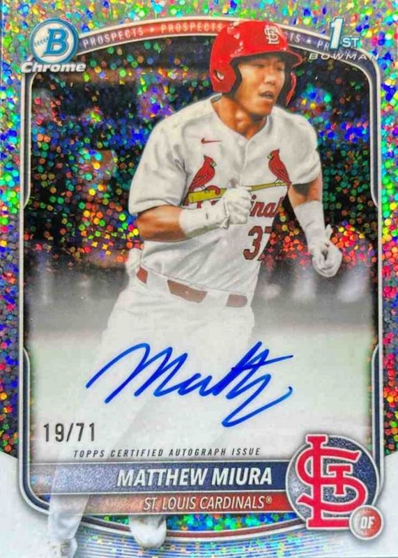 2025 Bowman Draft #CPA-MMI Chrome Prospect Auto - Sparkle Refractor /71 (1st)