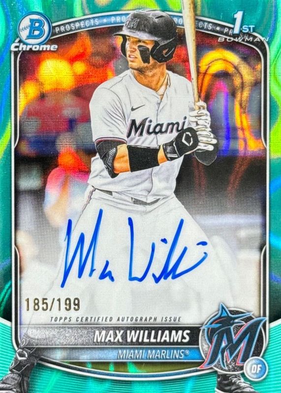 2025 Bowman Draft #CPA-MWI Chrome Prospect Auto - Aqua Lava Refractor /199 (1st)