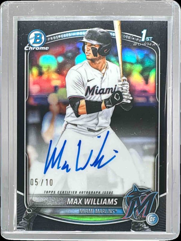 2025 Bowman Draft #CPA-MWI Chrome Prospect Auto - Black Refractor /10 (1st)