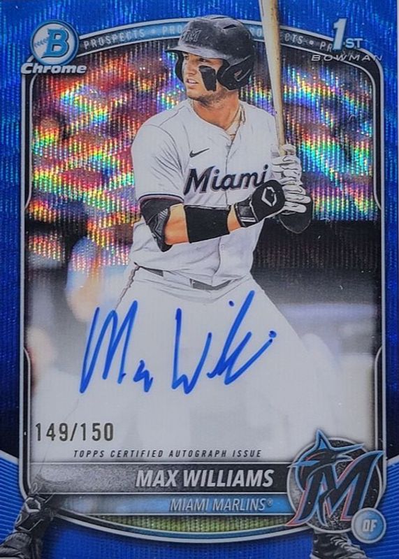 2025 Bowman Draft #CPA-MWI Chrome Prospect Auto - Blue Wave Refractor /150 (1st)