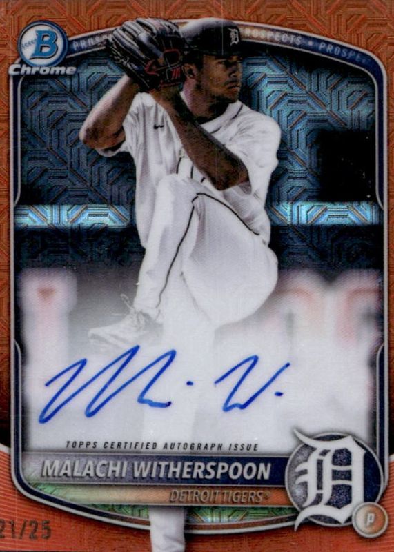 2025 Bowman Draft #CPA-MWI Chrome Prospect Auto - Orange Refractor /25 (1st)
