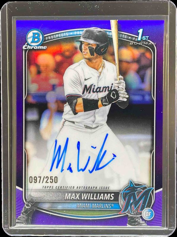 2025 Bowman Draft #CPA-MWI Chrome Prospect Auto - Purple Refractor /250 (1st)