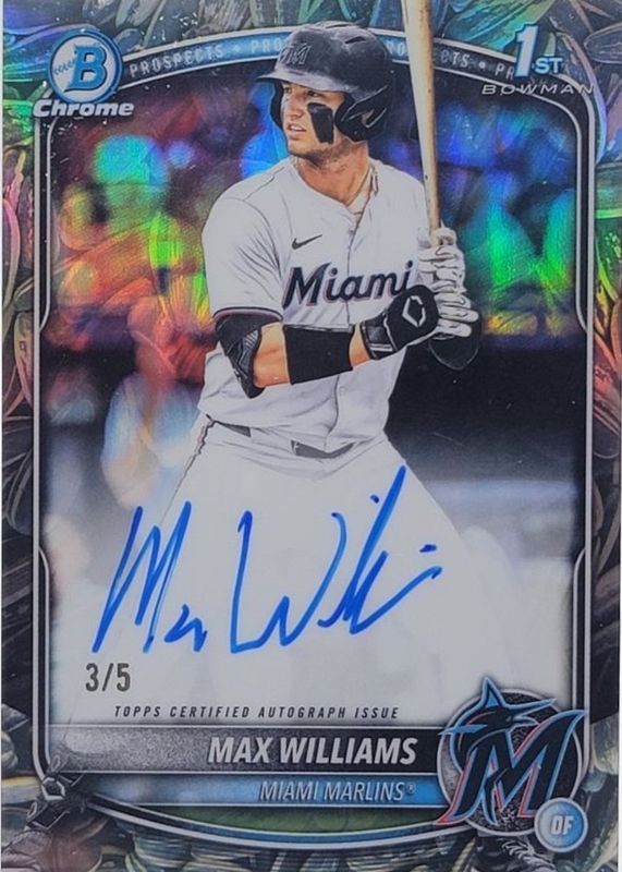 2025 Bowman Draft #CPA-MWI Chrome Prospect Auto - Sunflower Seeds Refractor /5 (1st)