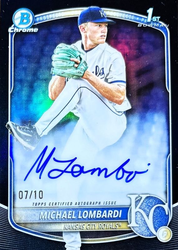 2025 Bowman Draft #CPA-ML Chrome Prospect Auto - Black Refractor /10 (1st)