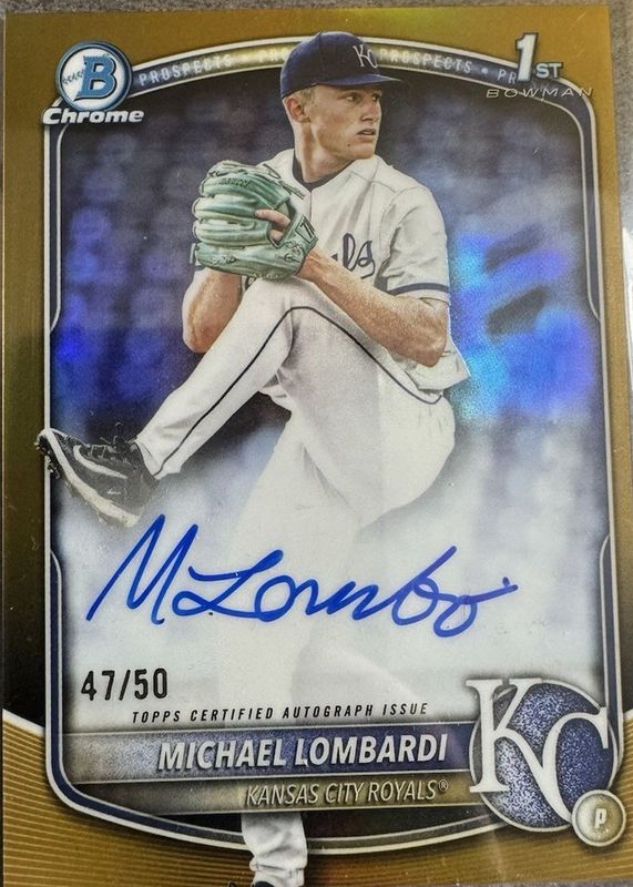 2025 Bowman Draft #CPA-ML Chrome Prospect Auto - Gold Refractor /50 (1st)