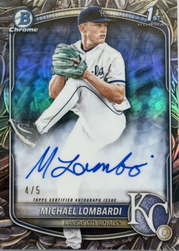 2025 Bowman Draft #CPA-ML Chrome Prospect Auto - Sunflower Seeds Refractor /5 (1st)