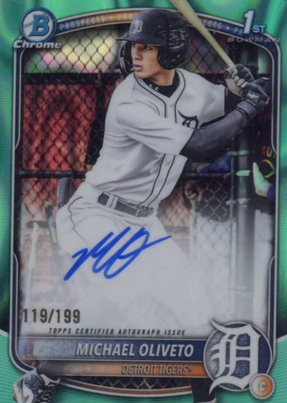 2025 Bowman Draft #CPA-MO Chrome Prospect Auto - Aqua Lava Refractor /199 (1st)