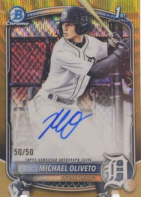 2025 Bowman Draft #CPA-MO Chrome Prospect Auto - Gold Wave Refractor /50 (1st)