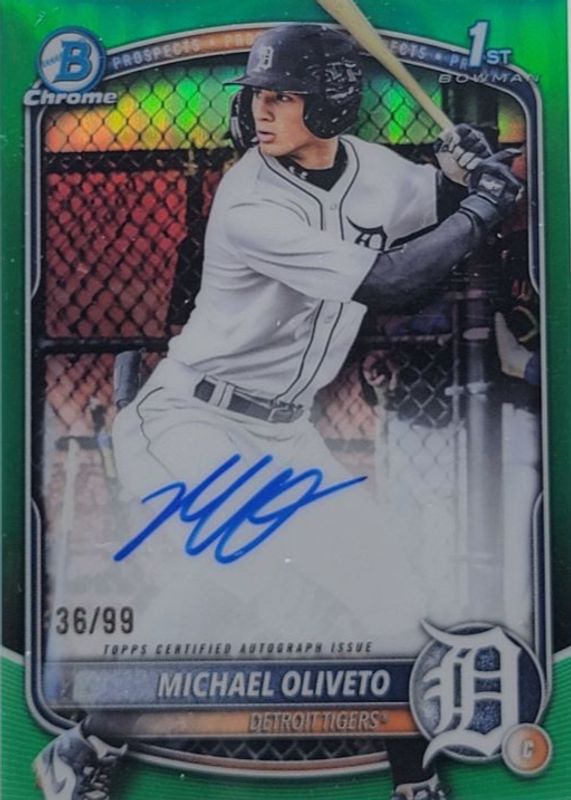 2025 Bowman Draft #CPA-MO Chrome Prospect Auto - Green Refractor /99 (1st)