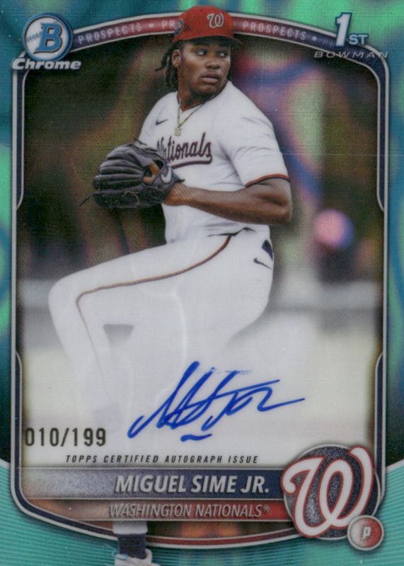 2025 Bowman Draft #CPA-MS Chrome Prospect Auto - Aqua Lava Refractor /199 (1st)