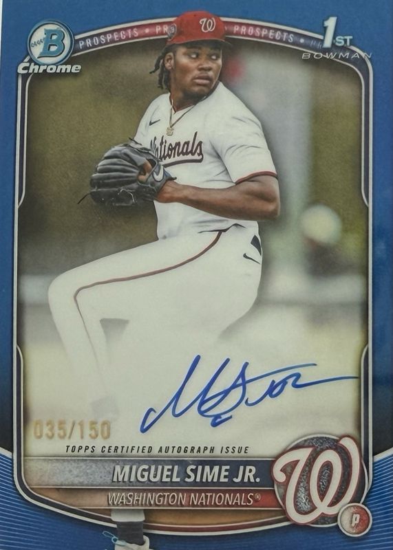 2025 Bowman Draft #CPA-MS Chrome Prospect Auto - Blue Refractor /150 (1st)