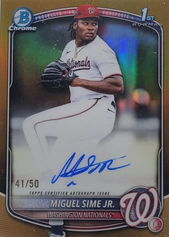 2025 Bowman Draft #CPA-MS Chrome Prospect Auto - Gold Refractor /50 (1st)