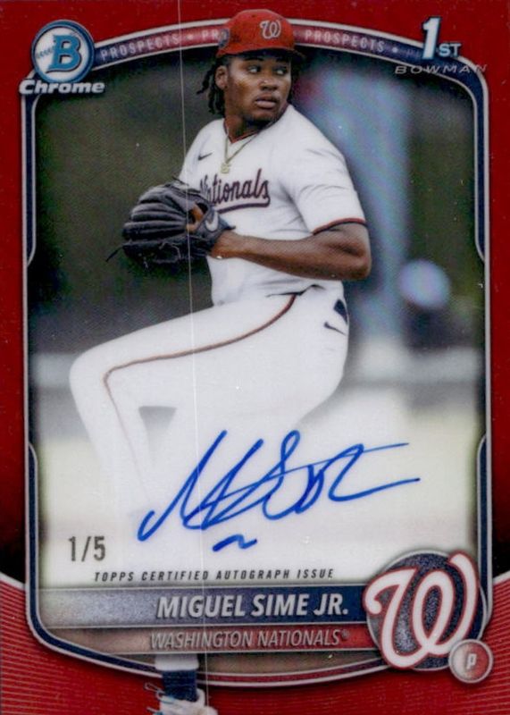 2025 Bowman Draft #CPA-MS Chrome Prospect Auto - Red Refractor /5 (1st)