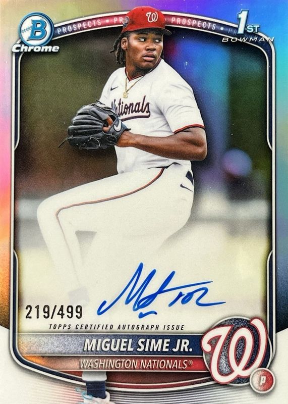 2025 Bowman Draft #CPA-MS Chrome Prospect Auto - Refractor /499 (1st)